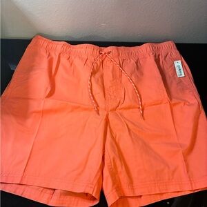 Men's Coral Drawstring Shorts